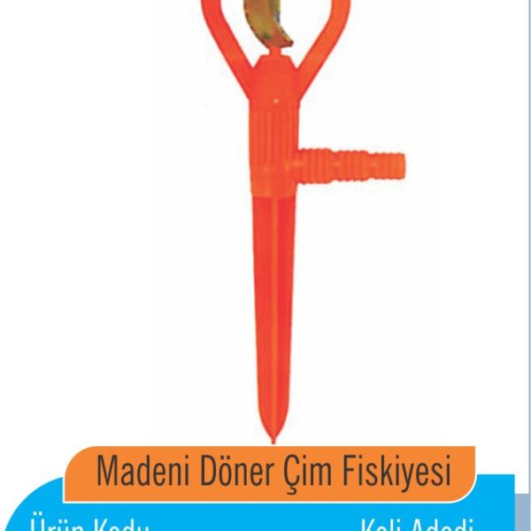Madeni Döner Çim Fiskiyesi