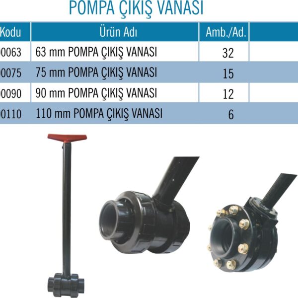 POMPA ÇIKIŞ VANASI